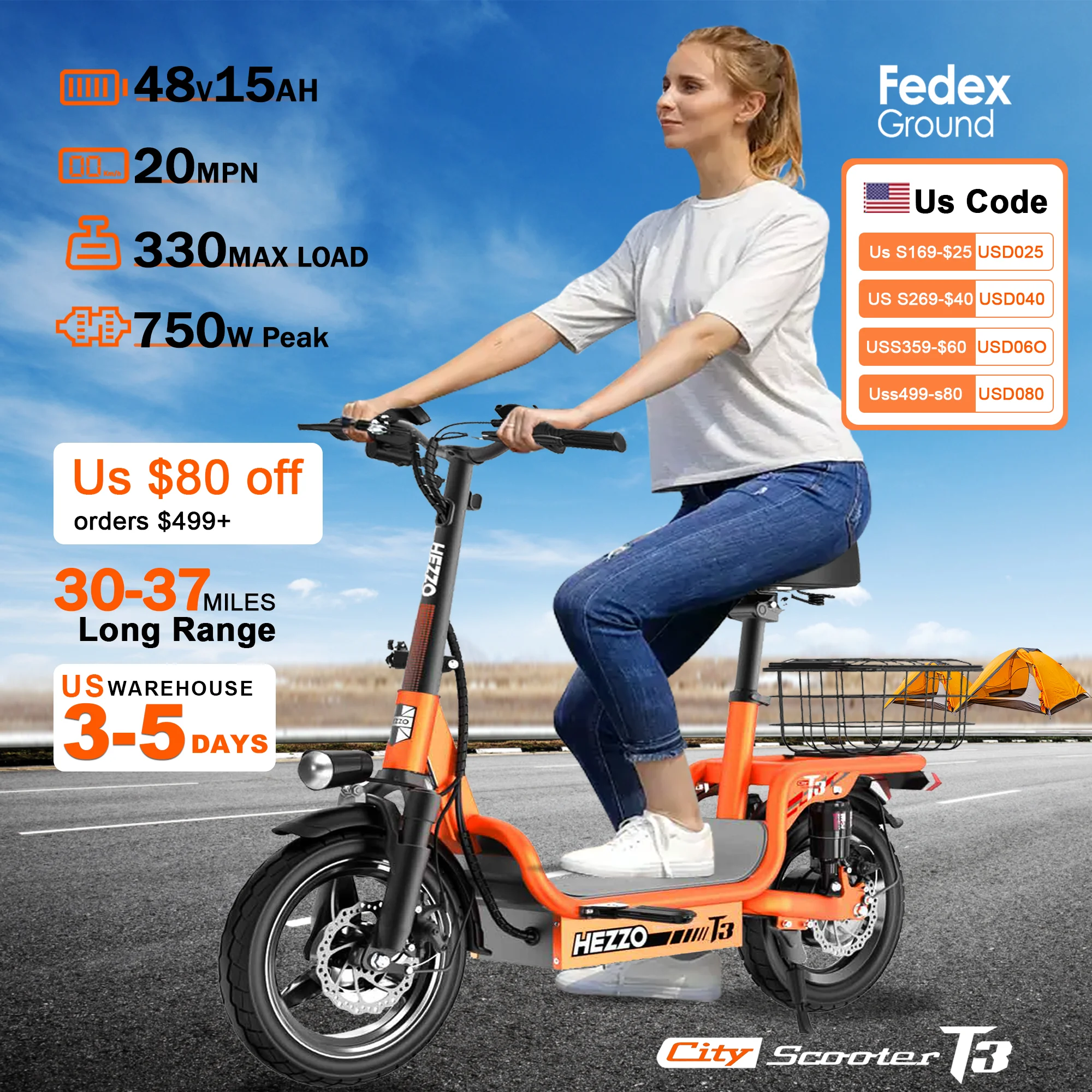 48V 500W Electric Bike Carbon Steel 1