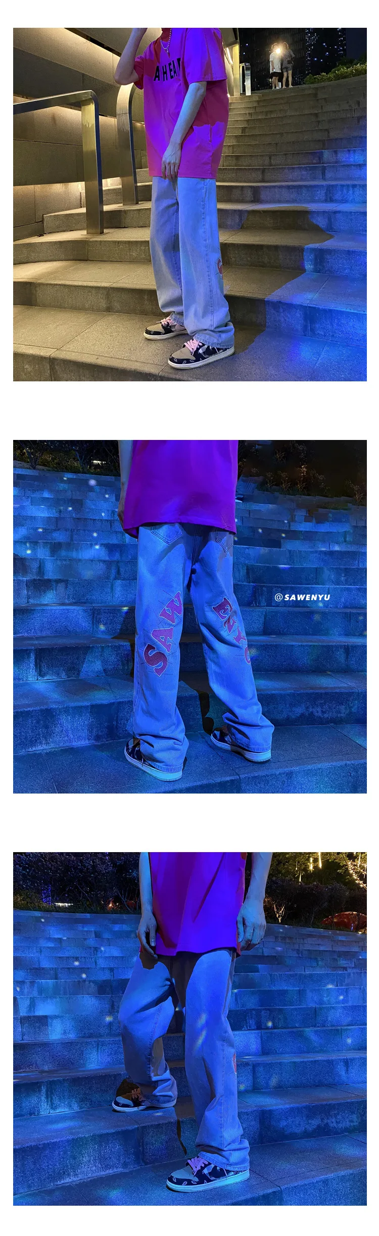 パンツ Y2K OAKLEY ICE BLUE PAINTER DENIM PANTS Y2K OAKLEY ICE BLUE PAINTER DENIM PANTS