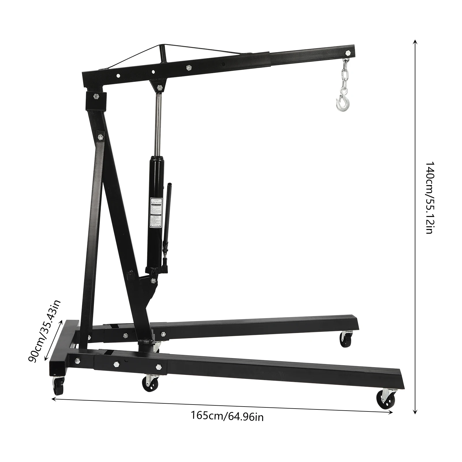 Engine Hanger Engine Crane Hydraulic Car Crane 2T Ton Folding Mobile Auto Maintenance Tool