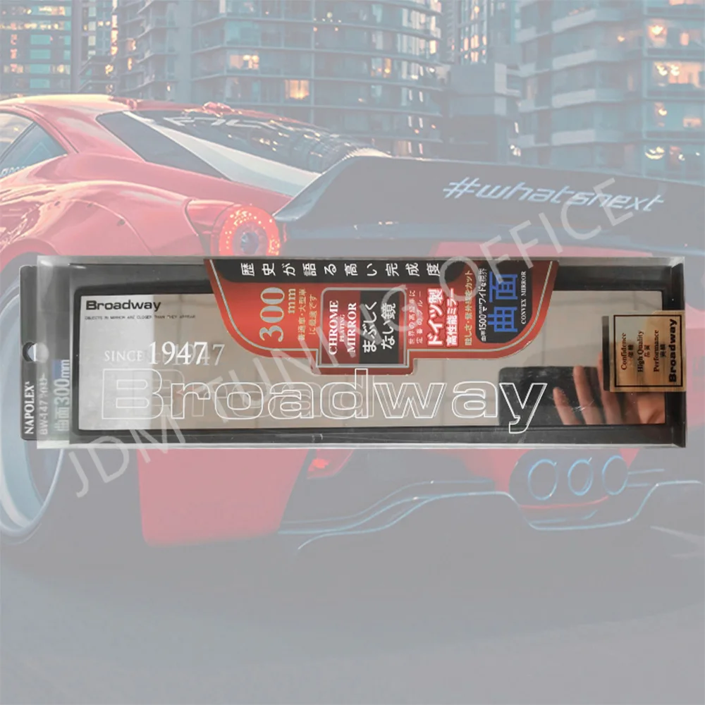 JDM Car Styling NAPOLEX Broadway Mirror Lens Flat And Lens Curve Rear View Mirror Anti Glare