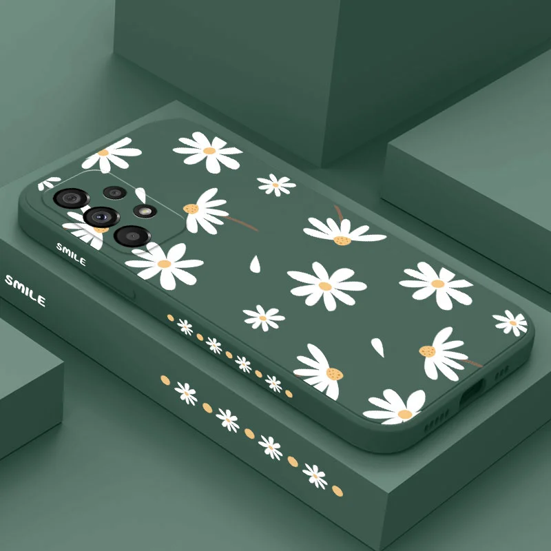 Elegant Daisy Pattern Phone Case - Floral Design Protective Cover
