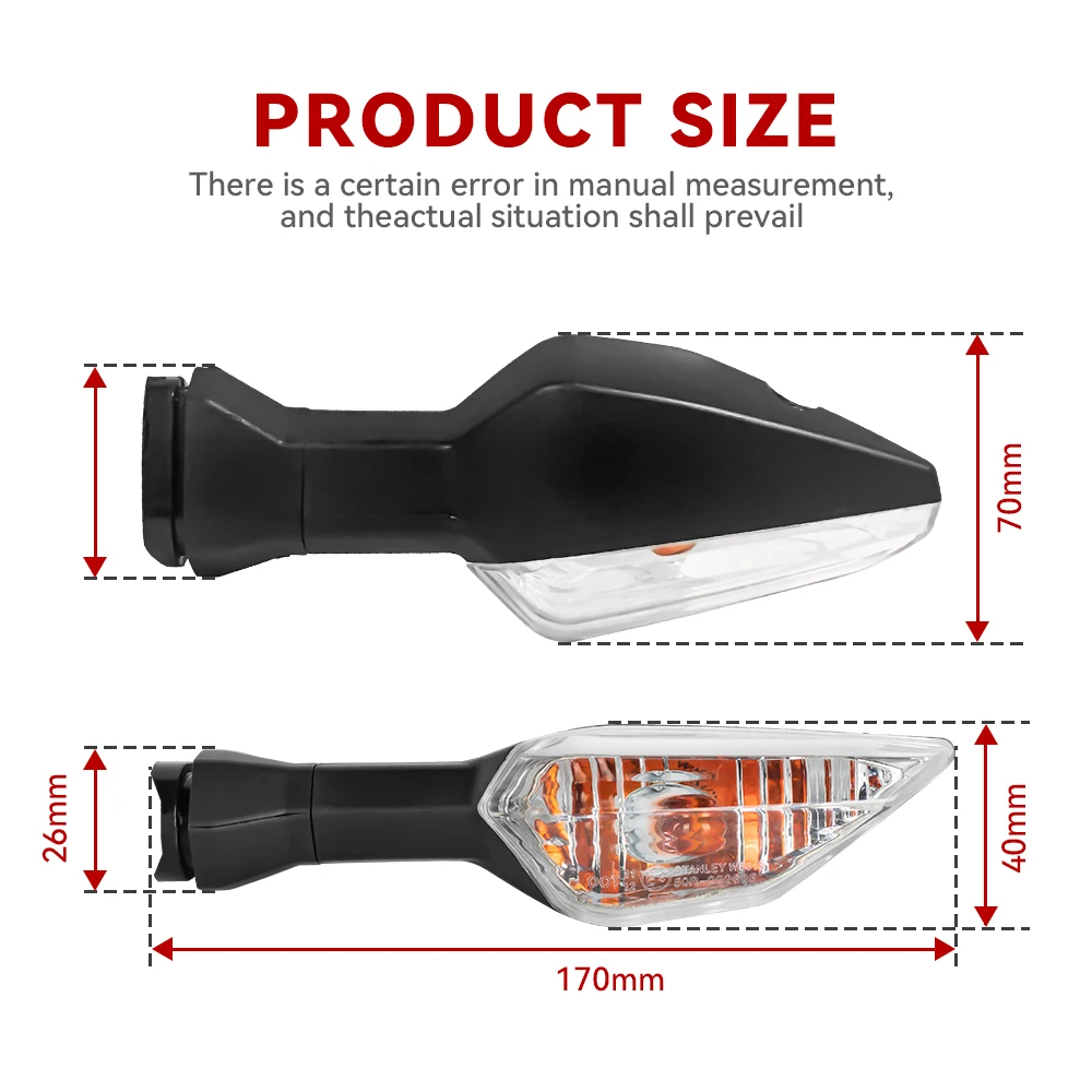 Motorcycle Turn Signal Light Blinker For KAWASAKI Z125 Z250 Z250SL