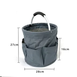 Versatile Portable Shower Caddy with Large Capacity and 6 Pockets (DARK GRAY)