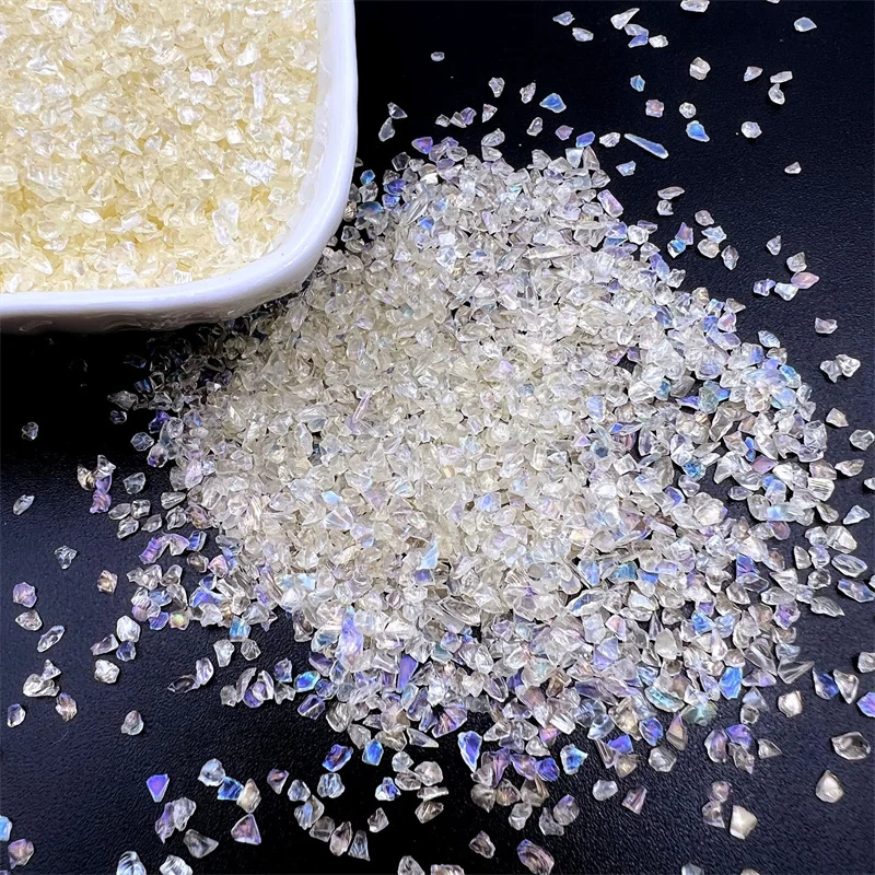 Verre écrasé Métallisé 2-4 Mm - 100 G, Multicolore, Pour Résine, Bijoux, Nail Art, DIY