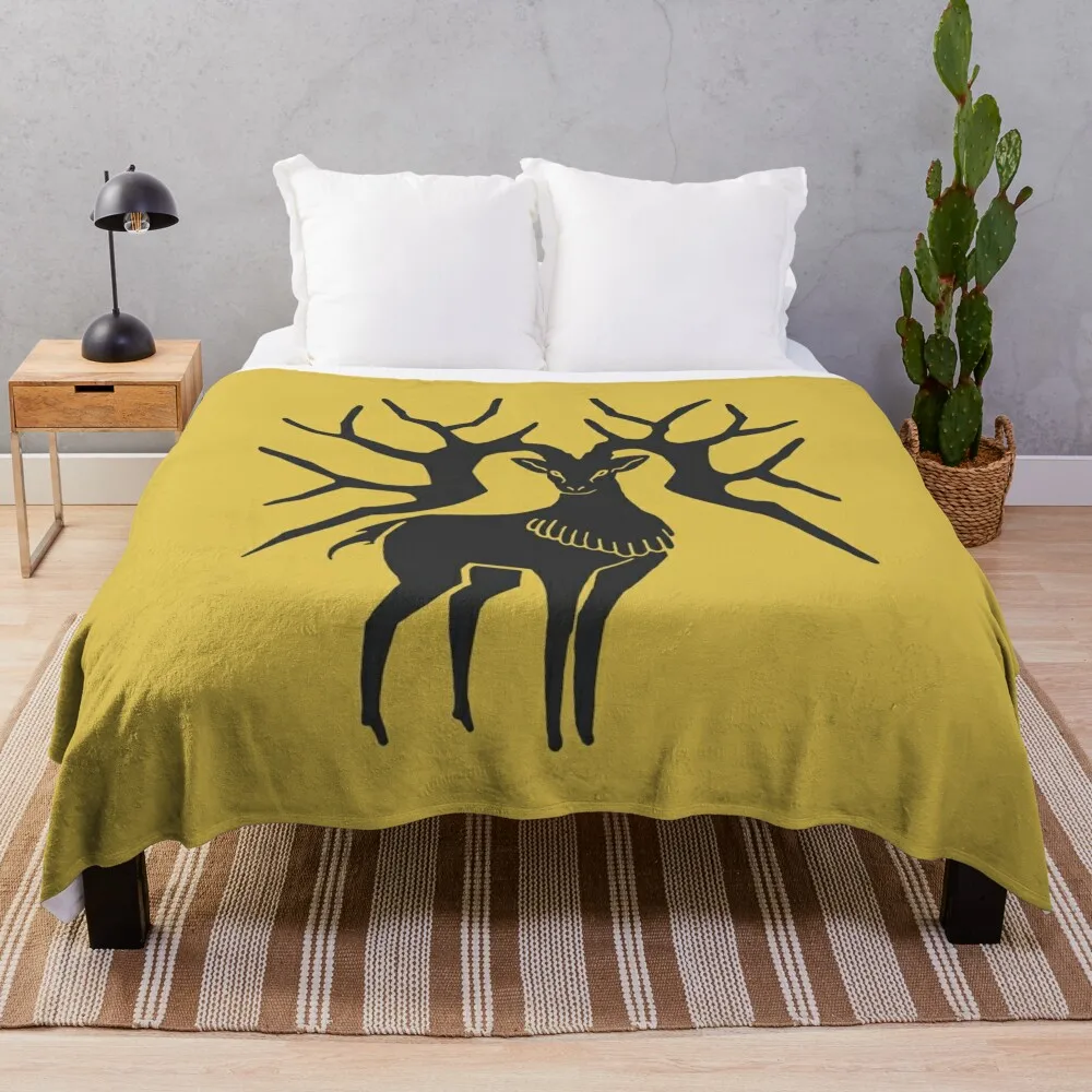 

Fire Emblem: Three Houses - Golden Deer Emblem [Colored] Throw Blanket Flannel Fabric anime Single Blanket