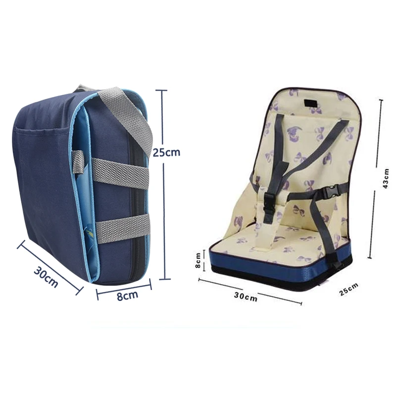 Children Booster Seats Kids Booster Seats Portable Baby Dining Seat Kids Children Booster Seats Highchair Cushion Baby Chair Bag Foldable Infant Travel Booster Seat