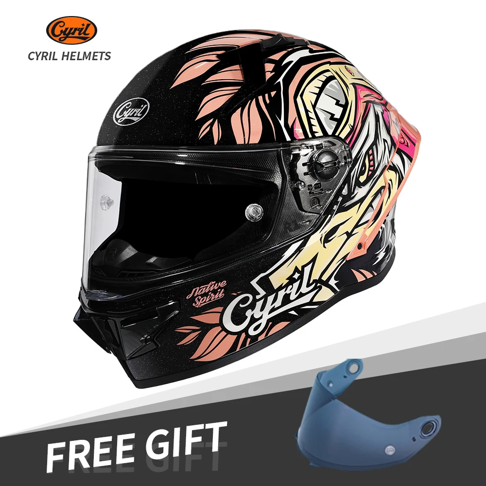 

Cyril Cool Motorbike Accessories Helmets Women Men's Lightweight Safety DOT ECE Certified Motorcycle Helmet Cascos Capacetes