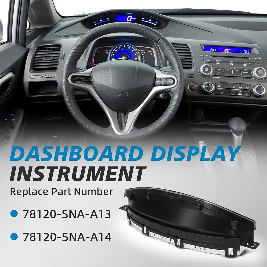 78120SNAA14 1PCS Speedometer Dash Display Gauge Instrument Cluster For Honda Civic Sedan 2006-2011 Automotive Professional Parts
