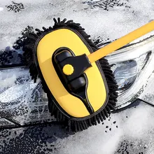 

2022 New Upgrade 15 Degree Bend Car Wash Brush Telescoping Handle Super absorbent Cleaning Mop Chenille Broom Auto Accessories