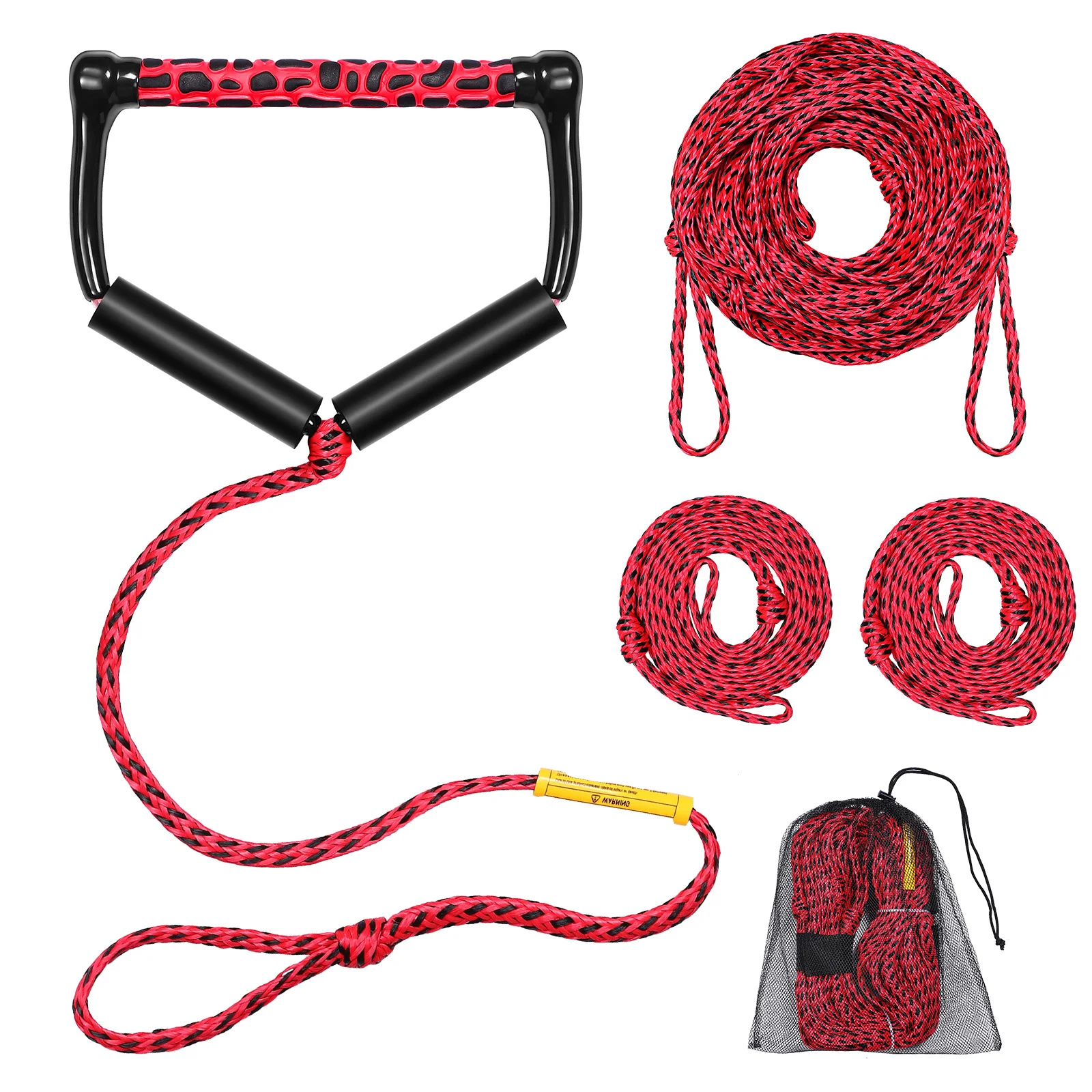 

Tow Rope for Tubing Water Ski Tube Floating Handle Wakeboard Twine Adjustable with