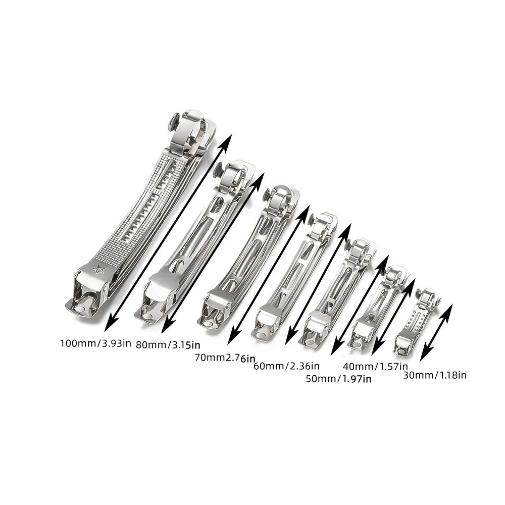 10 Teile/los Metall Französisch Snap Barrettes Hairwear Blank Basis Einstellung DIY Bogen Haarnadel Liefert Kopfschmuck Schmuck Machen Großhandel – Detail 1