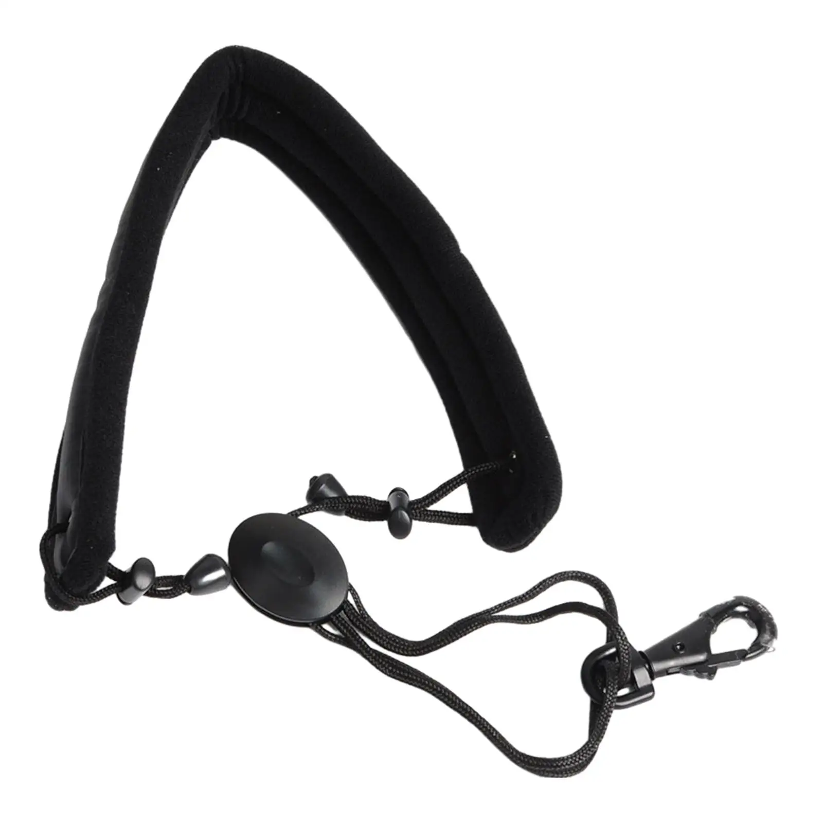Padded Saxophone Neck Strap with Metal Hook Adjustable for Alto Saxophone Tenor Oboes Clarinets Soprano