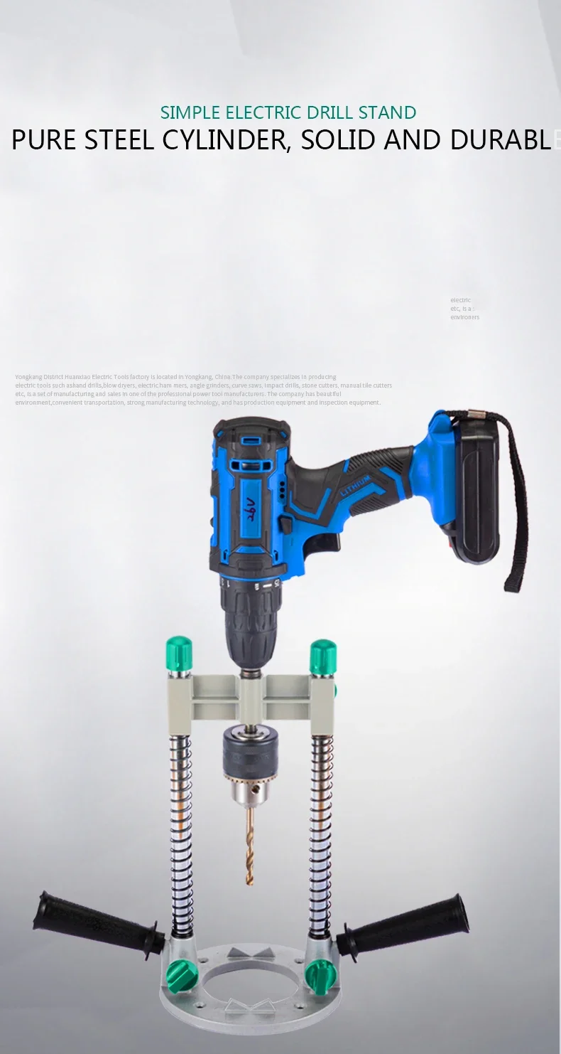 220v New 90 Angle Adjustable Drill Guide Rotary Electric Stand Attachment With C
