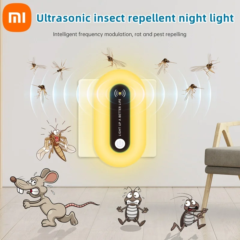 Xiaomi Electric mosquito killer lamp ultrasonic Repel mosquitoes rat insects household electronic mosquito killer EU/US/UK Plug mosquito killer lamp