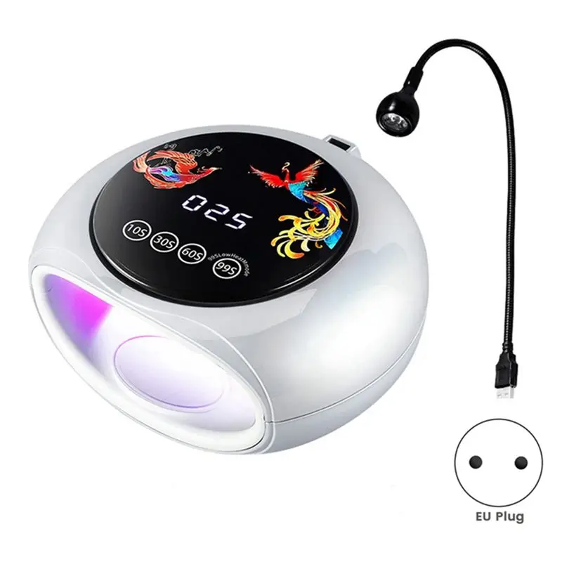AEE6-660Nm 파장 레드 라이트 매니큐어 램프(고출력 360) ° UV 경화 광선치료기 LED 네일 램프 EU 플러그