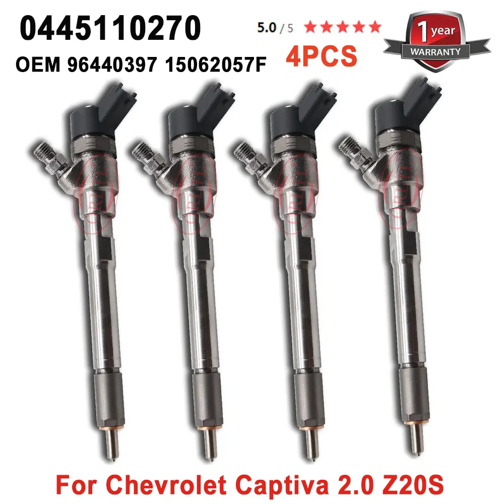 

0445110270 New Common Rail Fuel Injector 0 445 110 270 For OPEL VAUXHALL Z 20 DM Engine OEM 96440397 15062057F