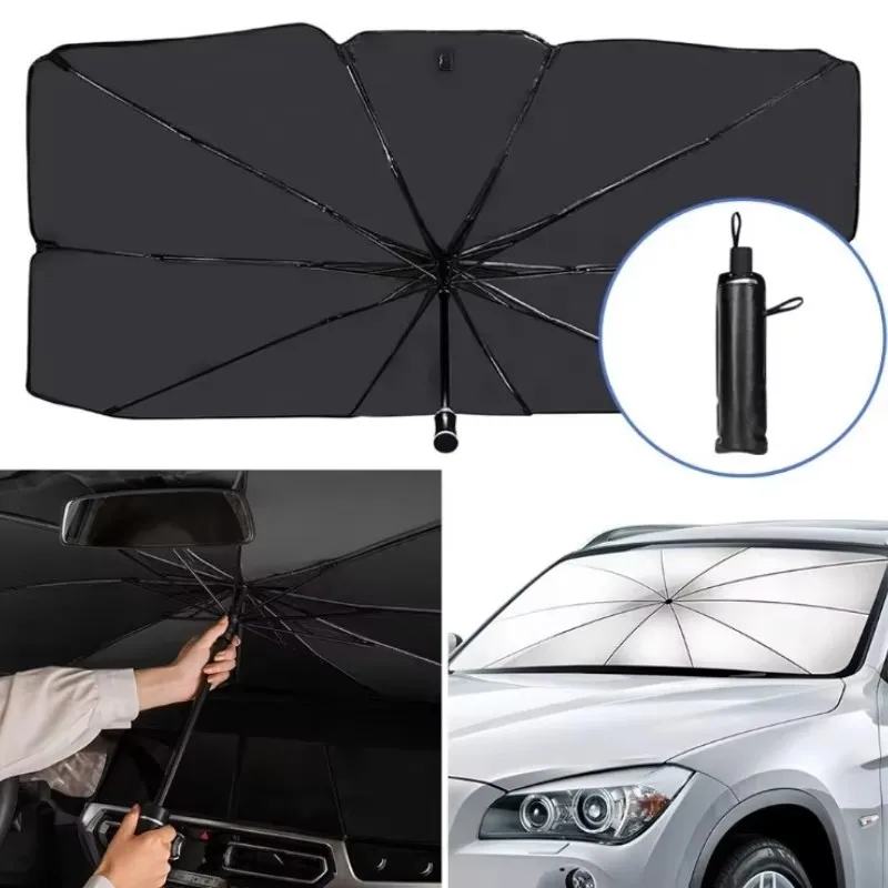 Car Parasol Retractable Insulated front windshield UV insulated