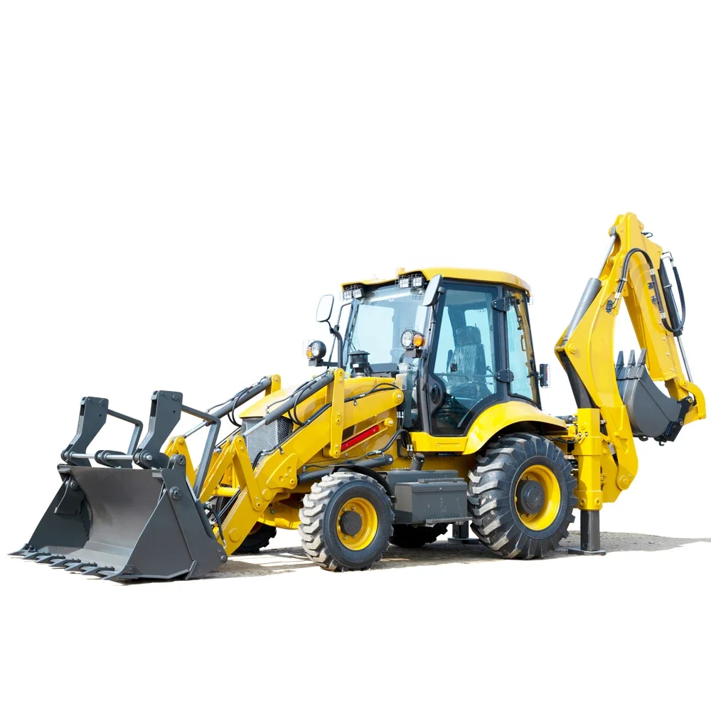 FactoryPriceTractorwithBackhoeFrontEndLoaderWheeledExcavator