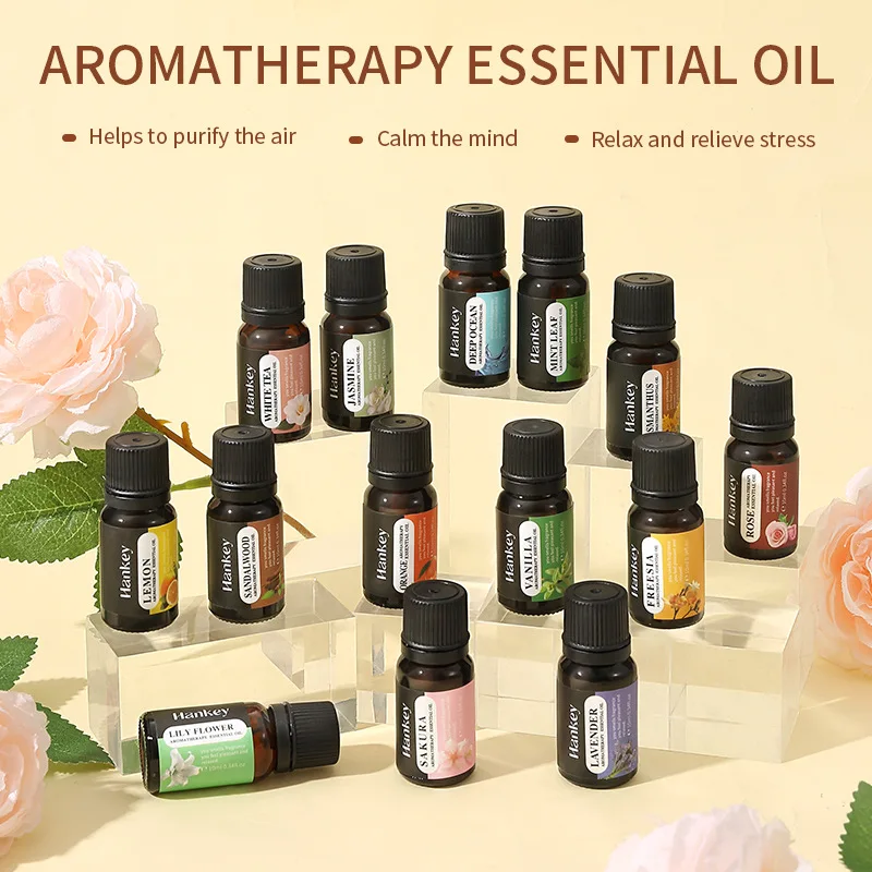 Aromatic Essential Oil Variety Set - 20 Fragrances for Diffusers and Humidifiers, 10ml Bottles