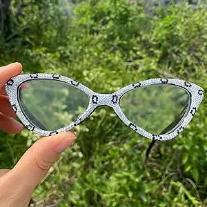 mincl Cat Eye Crystal Rhinestone Reading Glasses for Women Sparkling Eyewear Frames Female Trendy bling Diamond Reader NX