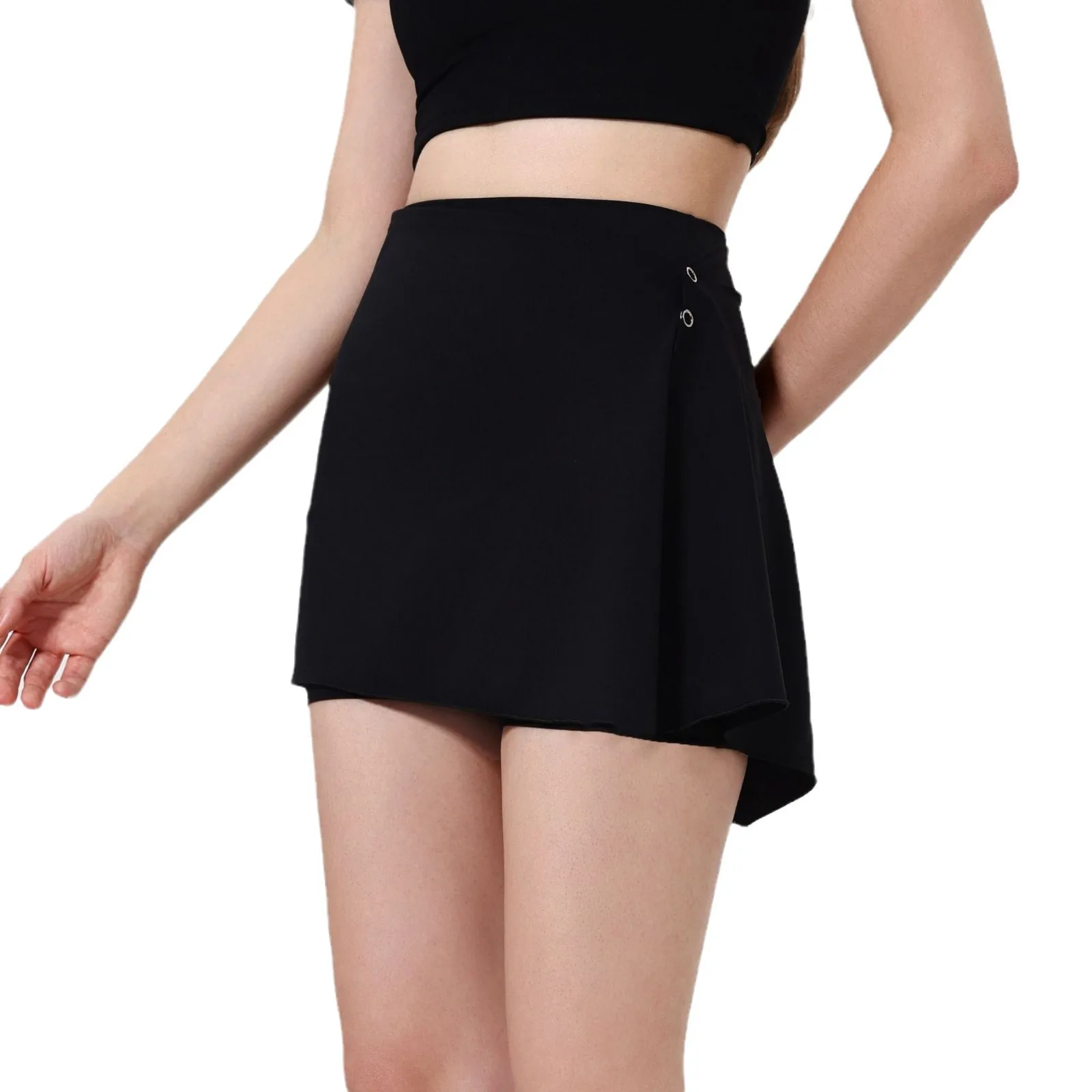 Mermaid Curve Two-Piece High Waist Hip Lifting Naked Yoga Pants Shorts Fart Curtain Outer Wear Running Pants Breathable Fitness