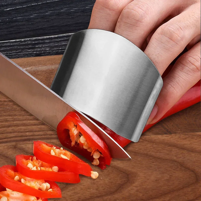 Stainless Steel Finger Guard Finger Hand Cut Hand Protector Knife Cut Protection Tool Kitchen Knives Accessories
