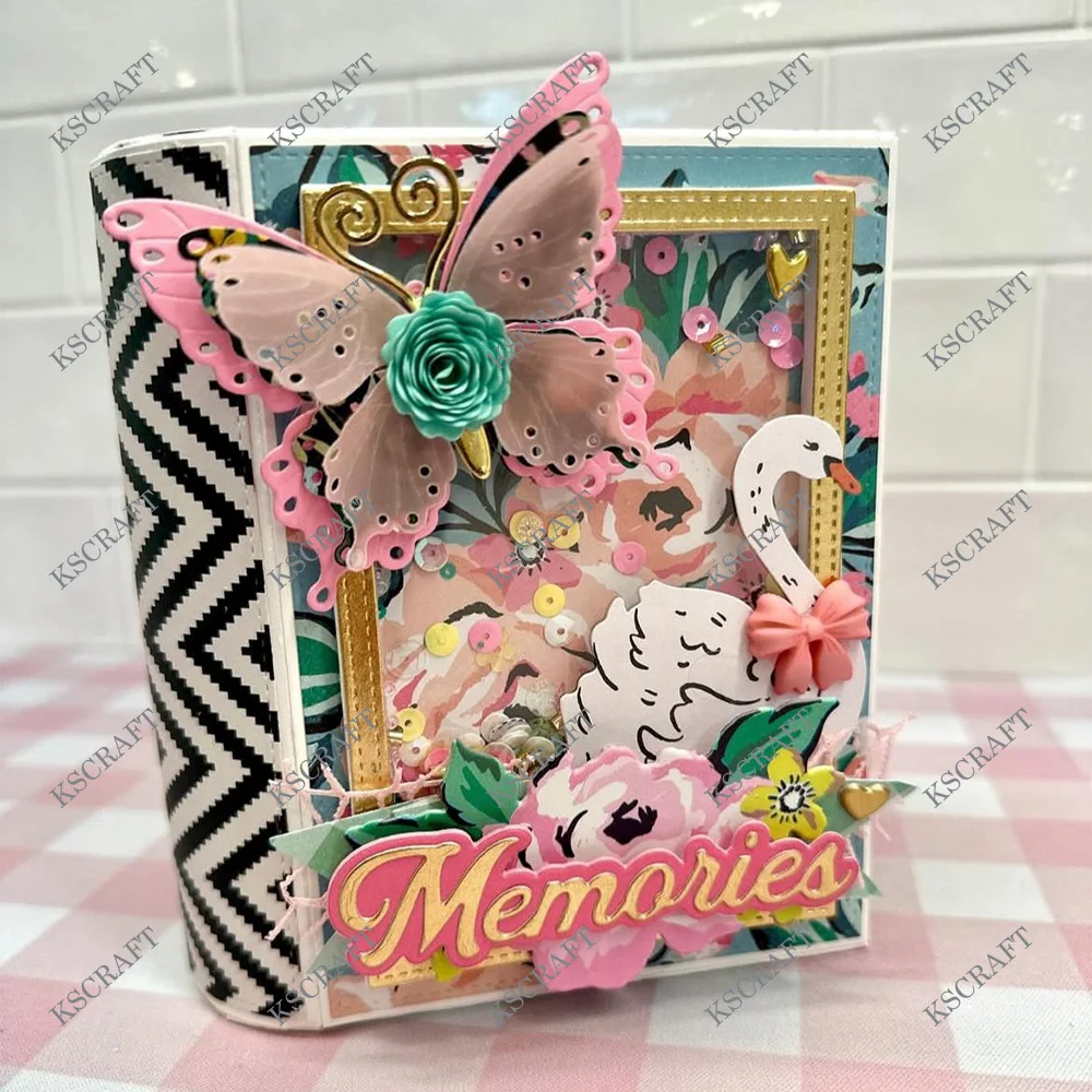 3D Book Drawer Cutting Dies for Creative Scrapbooking and Embossing