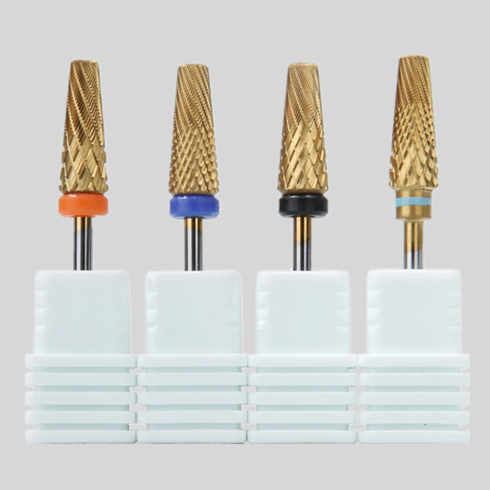 매니큐어용 테이퍼 밀링 커터, 젤 아크릴 제거 도구, 네일 드릴 액세서리, 텅스텐강 카바이드 네일 드릴 비트, 신제품