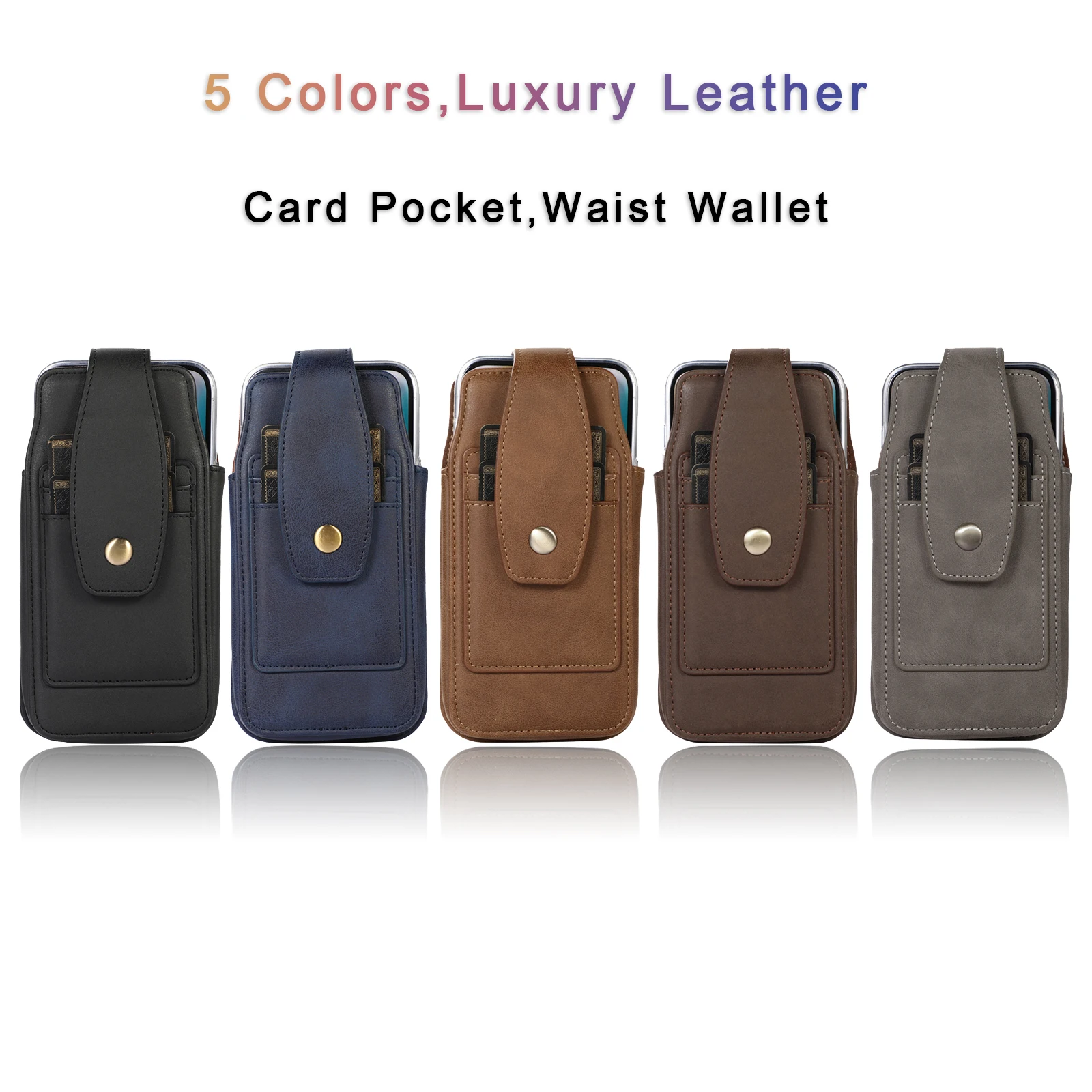 Leather Belt Clip Case Waist Bag Holster Pouch