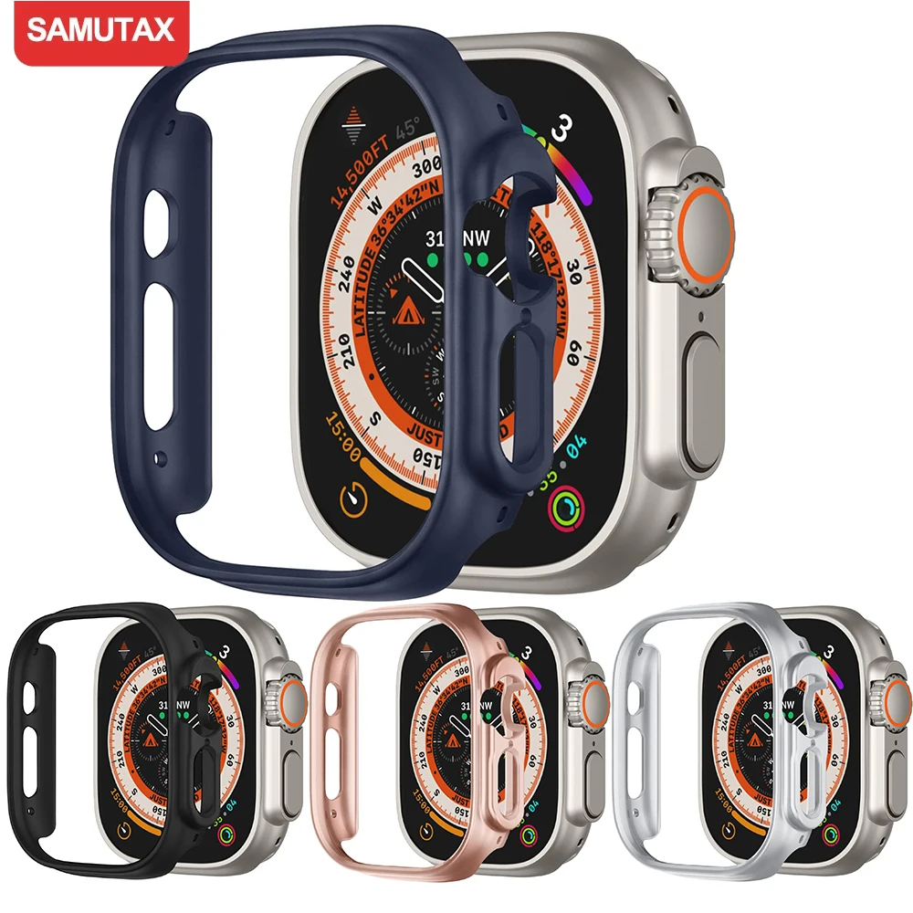 Matte Shockproof Protective Bumper for Smartwatch – Hard PC Edge Cover