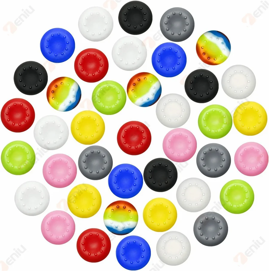 

500pcs Rubber Silicone Cap Thumbstick Thumb Stick Analog Cover Case Skin Joystick Grip For PS4 PS3 PS2 Ps5 XBOX One 360