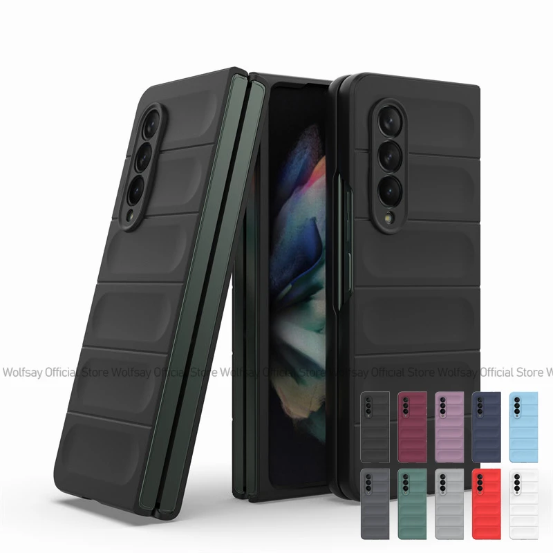 Per Samsung Galaxy Z Fold3 Custodia Samsung Galaxy Z Fold3 4 5 5G Cover Luxury Skin Feeling Custodia Protettiva Antiurto Per Pc Rigido