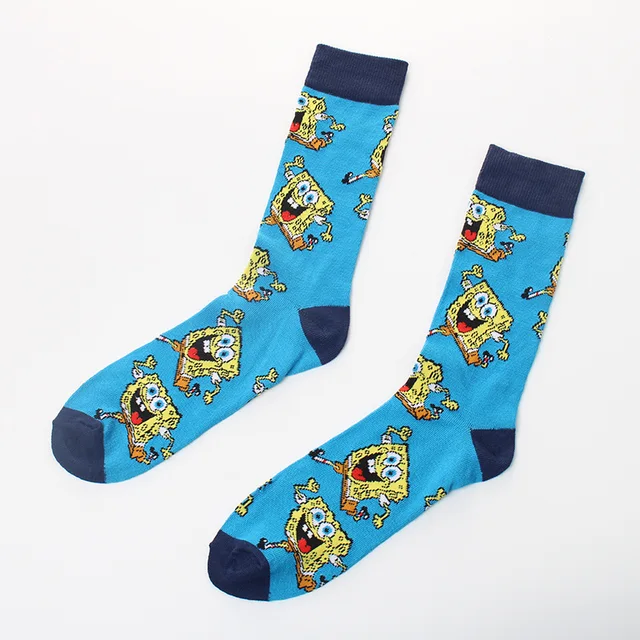 SpongeBob Squidward Tentacles Patrick Star Crab boss Plankton  cartoon Adult tube socks Cosplay Children Christmas Gifts sock 25