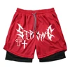 Men's High Street Shorts 2-in-1 Compression Double Layer Shorts Daily Fashion Beach Breathable Fitness Outdoor Sport Short Pants 5