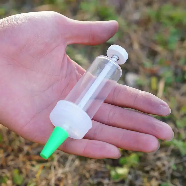 Mini Seeder Vetőgép -Adagolás Kézi Vetőgépek 12X3Cm Virág Edény Vetőmag Ültetvény Kerti Készlet Kotrostools - Image 2