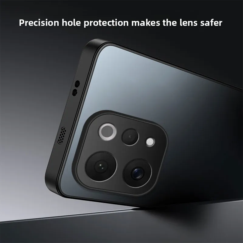 Sleek Matte Hard Case with Camera Protection and Shockproof Design