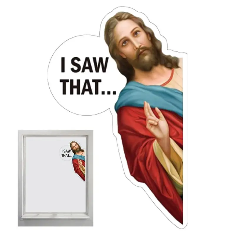 

Car Decal Faith Sticker For Laptop Window Christian Gift Jesus Body Decal Rear Glass Sticker Simple Installation Waterproof