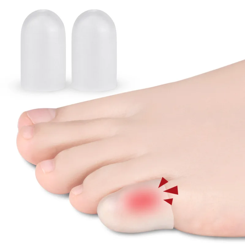 

2Pcs=1Pair Silicone Gel Little Toe Tube Corns Blisters Corrector Pinkie Protector Bunion Finger Protection Sleeve Foot Care Tool