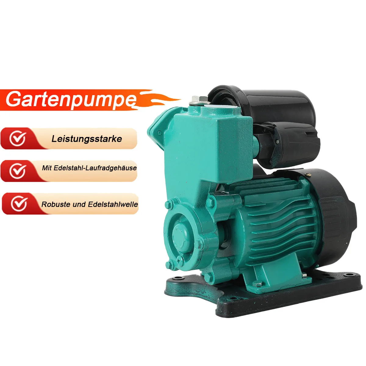 230V 250W Klimaanlagenpumpe Haushalts-Druckerhöhungspumpe Automatische Leitungswasserpumpe für Kalt- und Warmwasser Selbstansaugende Pumpe – Detail 9