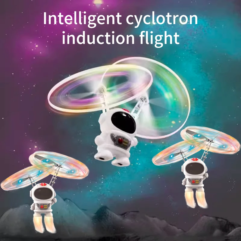 Astronaut Vehicle Toy Levitating Luminous Astronaut Induction Rotatable Ball Wire Man Children Toys