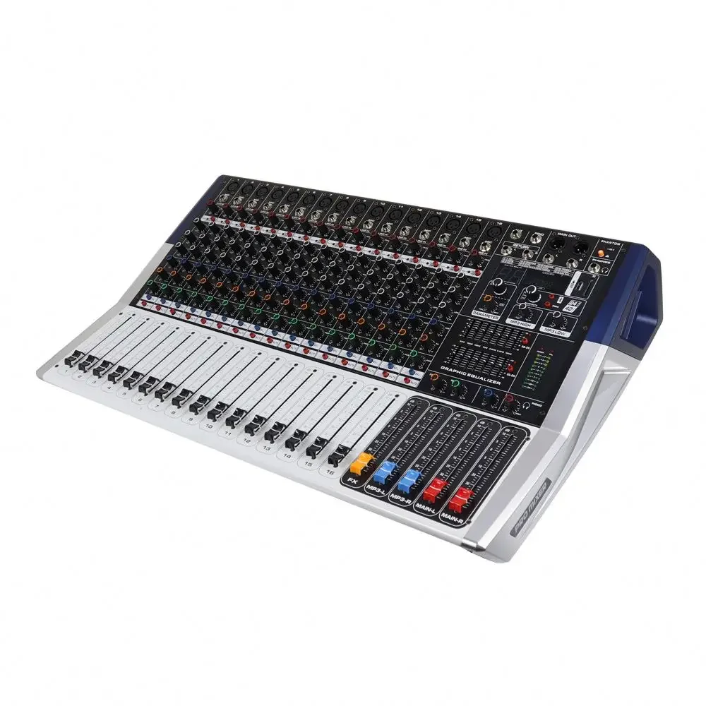 

PHY-16D Professional 16 Channel Digital sound Professional Mixer Audio DJ Powered Audio Mixer