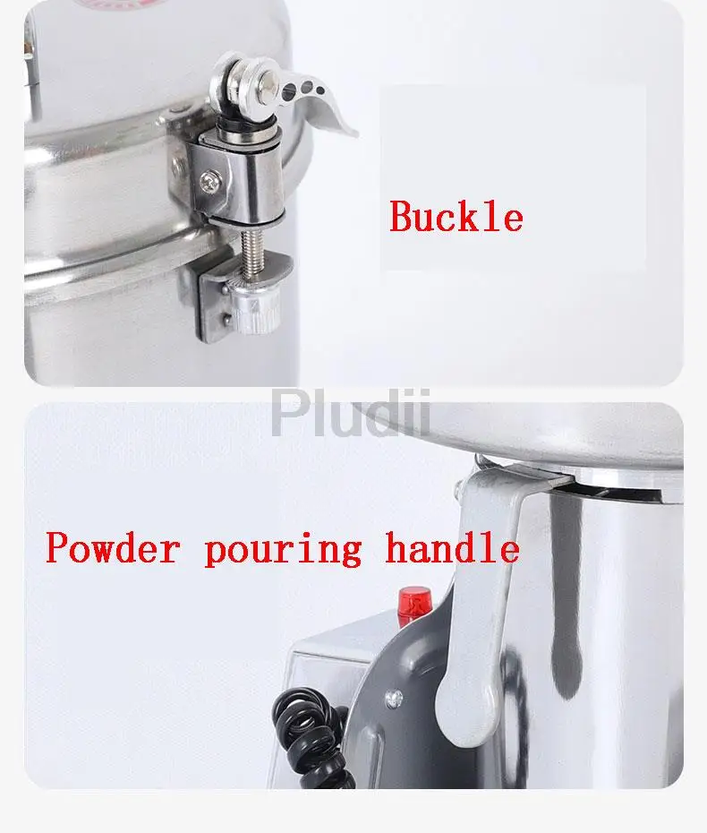 2500G 304 Stainless Steel Grinder Machine Large-scale Crusher Household Mill Commercial Powder Ultra-fine Grinding Machine Mill 5