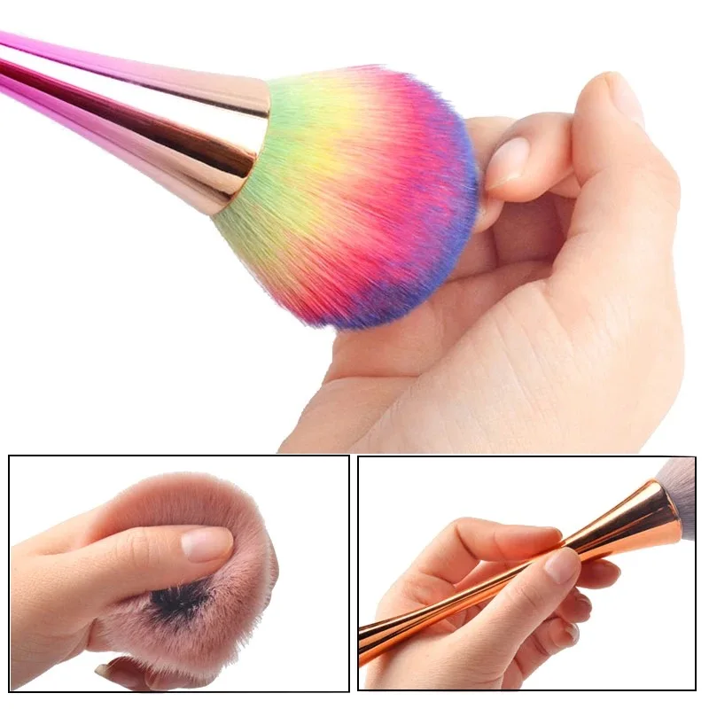 Makeup Brushes Set Rose Gold Powder Blush Brush Professional Make Up Brush Large Cosmetic Face Cont Make Up Tool