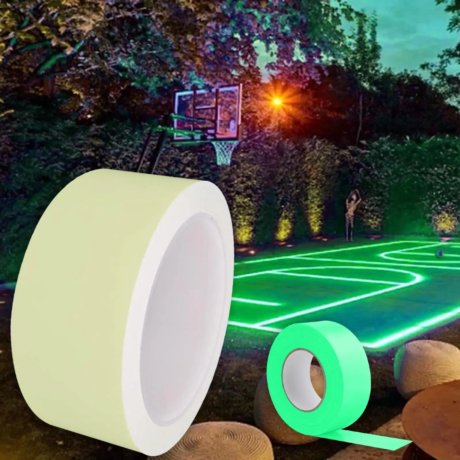 

Luminous Tape Sticker Glow in The Dark Tape for Outdoor Sports DIY Home Decoration Emergency Exit Staircase Pickleball Stadium