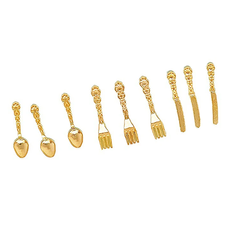 

10 шт., винтажные аксессуары для кукольного домика