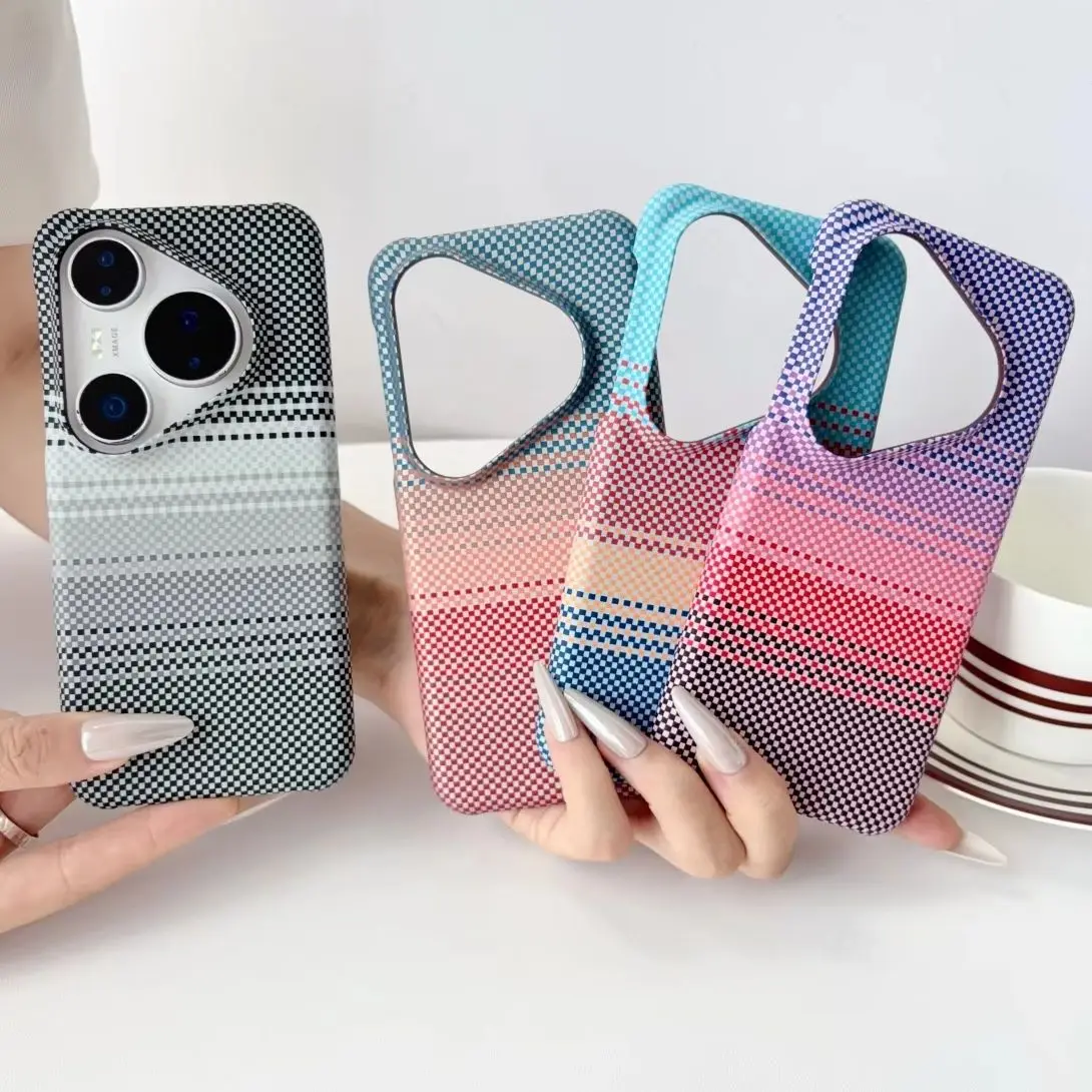 Luxury Carbon Fibre Kevlar Magnetic Phone Case with Magsafe Charging Feature