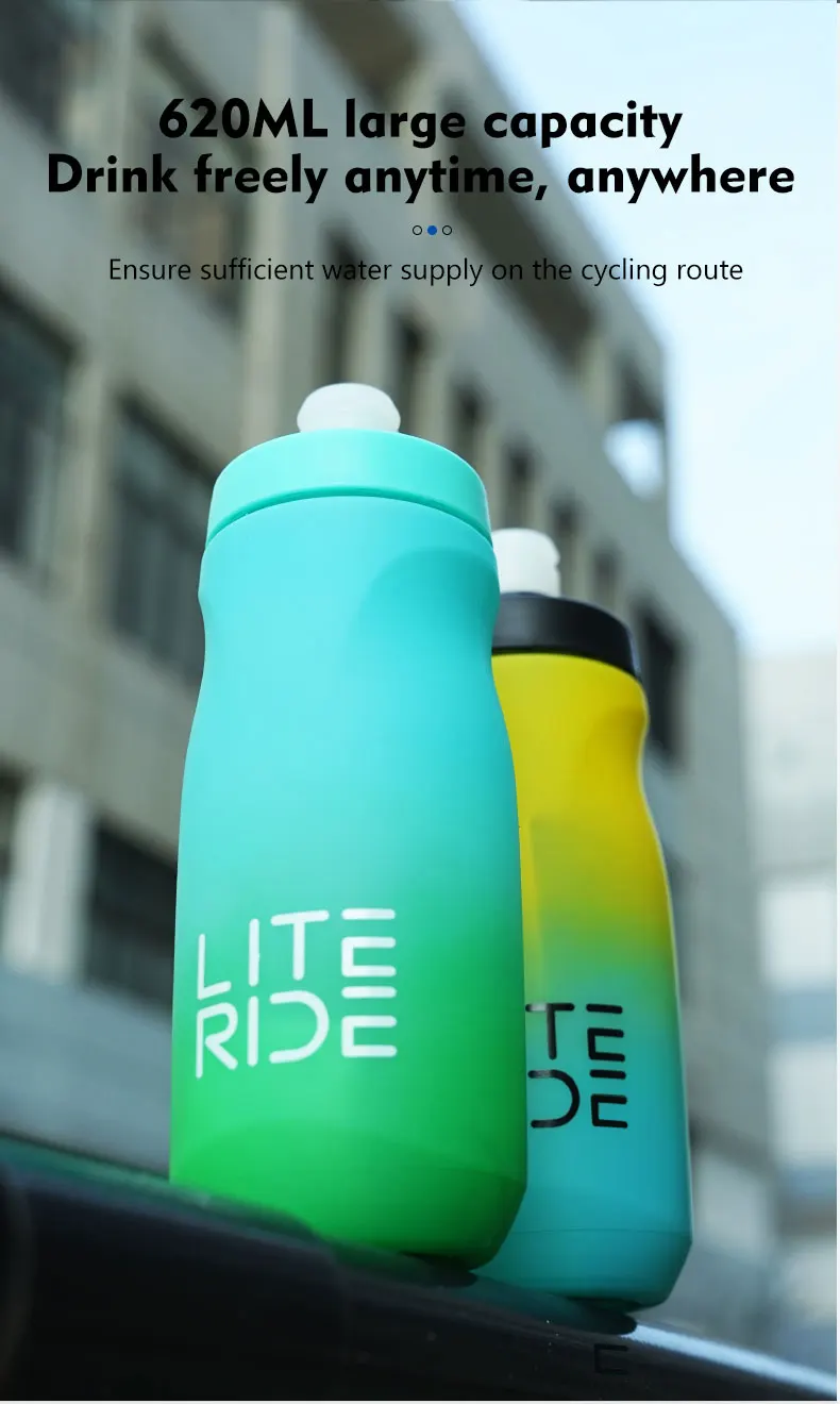 LITERIDE 610 ml/710 ml Fahrradflasche MTB Rennrad Wasserflasche Outdoor Sport Kunststoff Tragbare Große Kapazität Getränk Radfahren – Detail 7