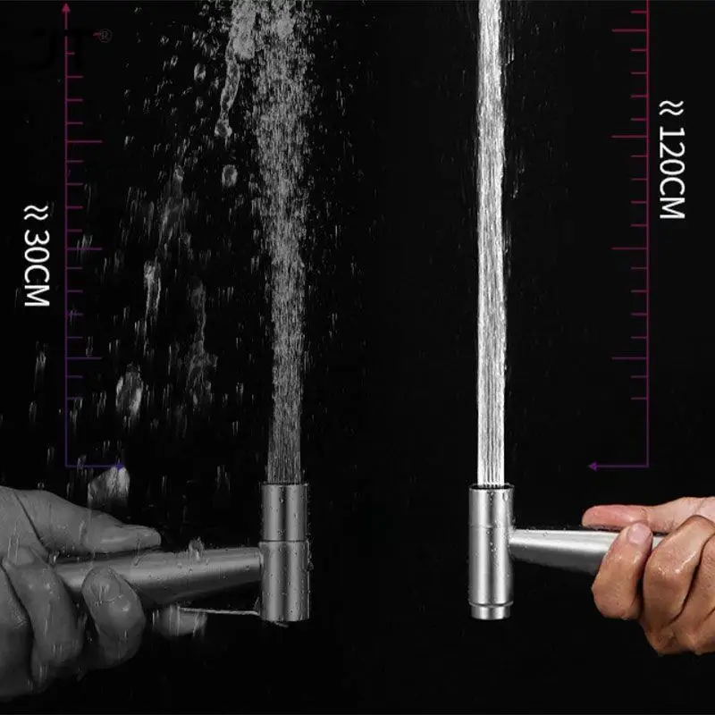 Pistola Bidet In Acciaio Inossidabile SUS304, Set Con Valvola D'angolo, Finitura Oro Spazzolato, Per WC E Bagno