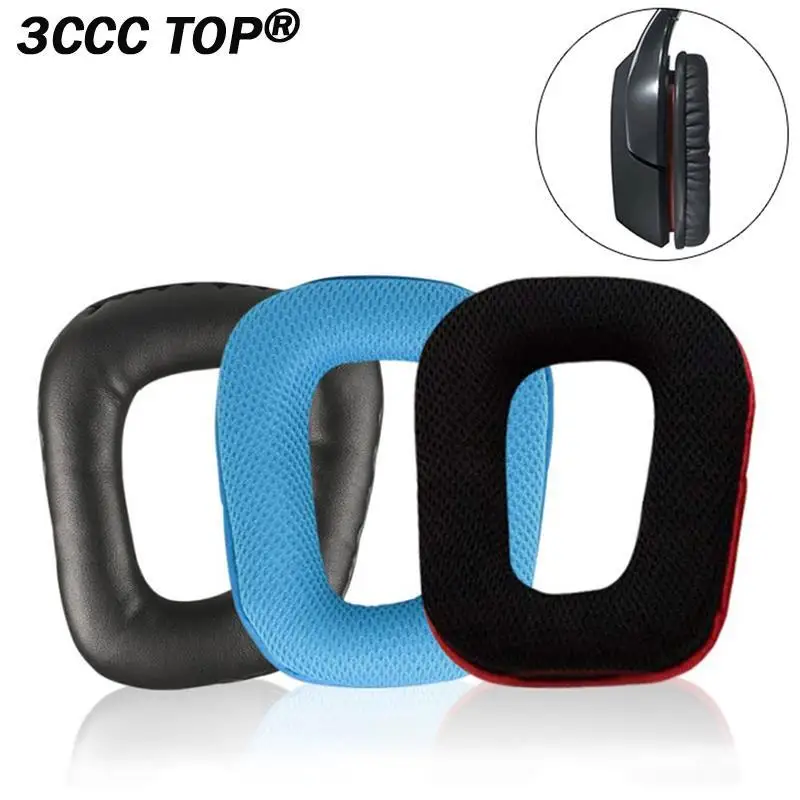 2 Pezzi Cuscinetti Per Le Orecchie Cuscinetti Per Le Orecchie Cuscini Per Logitech G35 G430 G432 G332 G930 F450 Cuffie Auricolari Cuffie Accessori Per