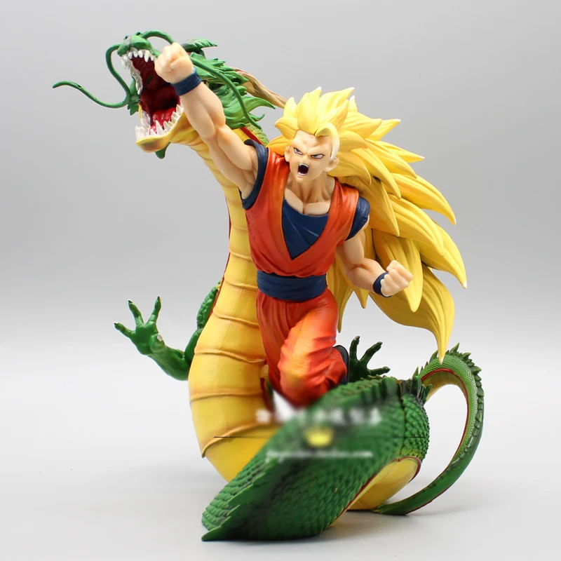 

Dragon Ball Z Figure Son Goku Dragon Fist Explosion Super Saiyan 3 DBZ SSJ3 Action Figurine 20cm Statue PVC Decor Model Toy